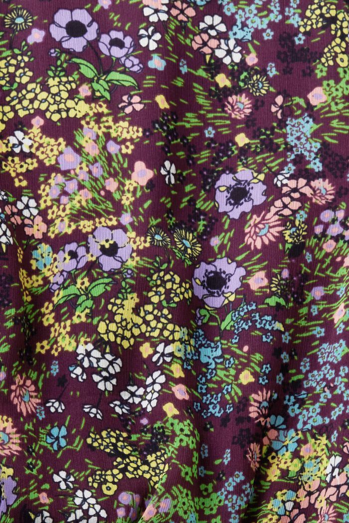 Minikleid mit floralem Muster, DARK PURPLE, detail image number 4