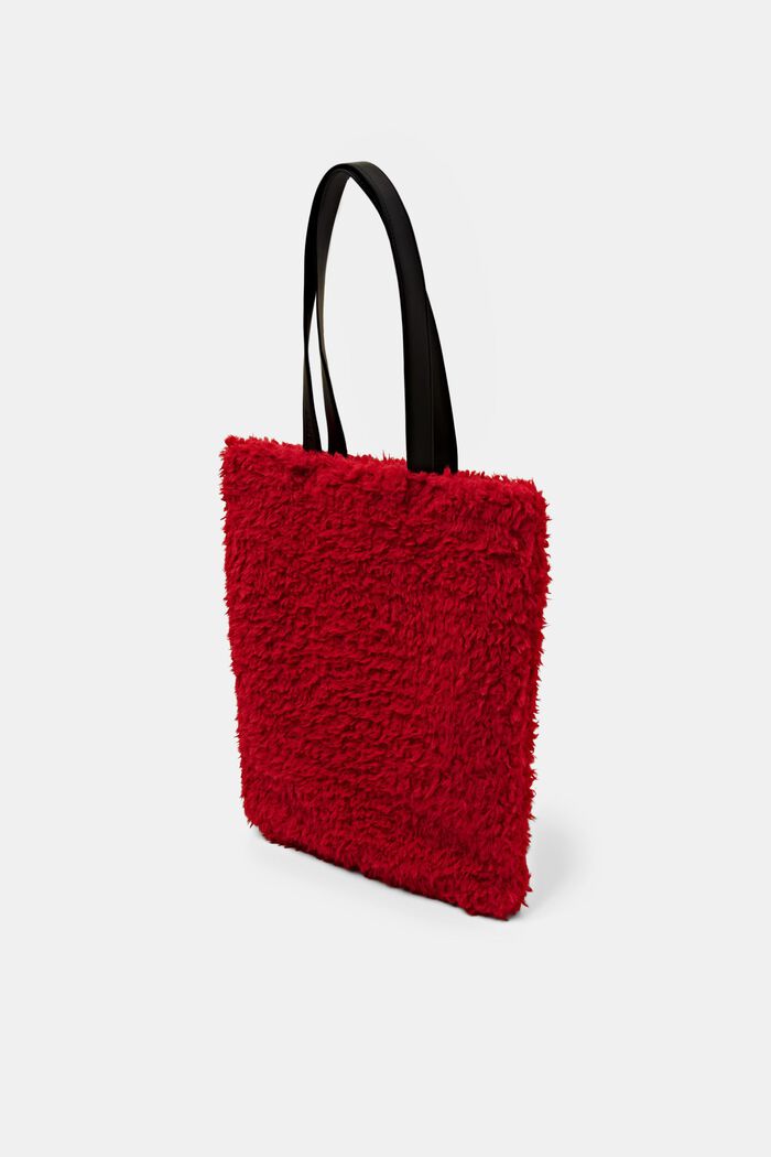 Webfell-Tote Bag, DARK RED, detail image number 2