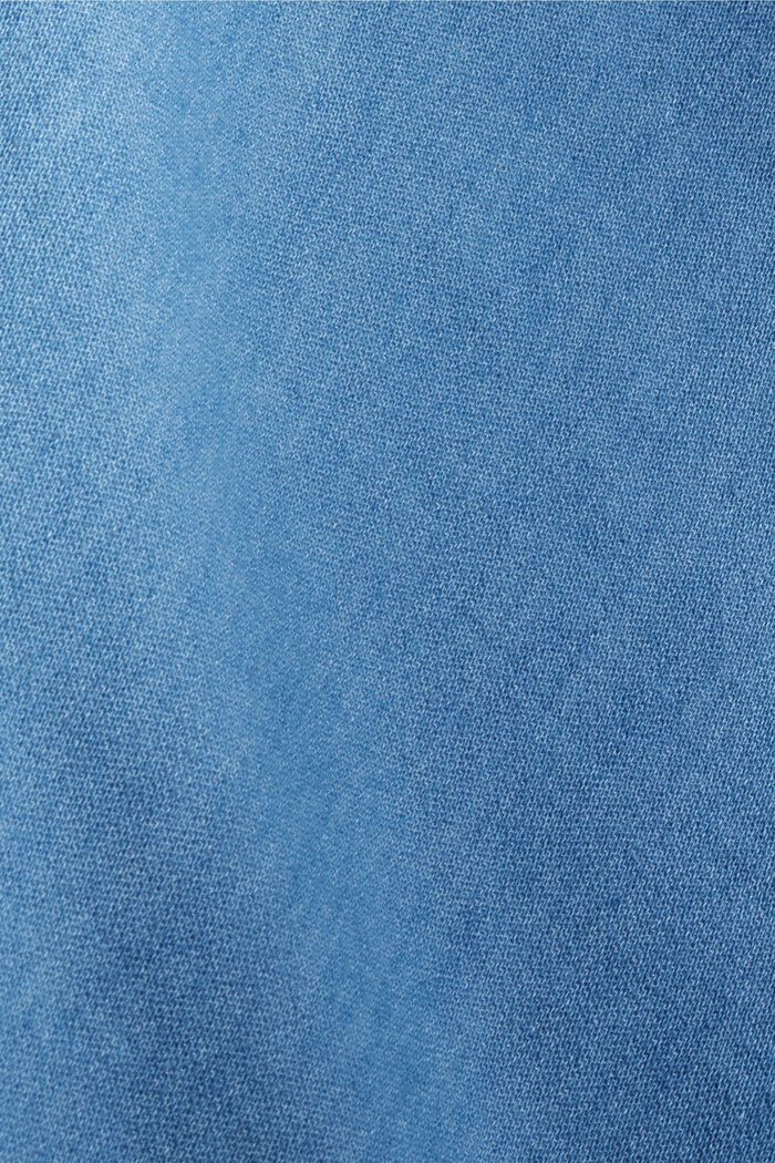 Hemdbluse im Denim-Look aus 100% Baumwolle, BLUE MEDIUM WASHED, detail image number 4