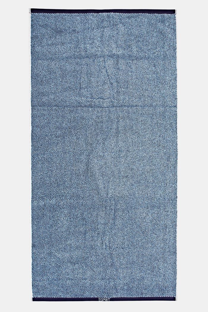 Meliertes Handtuch, 100 % Baumwolle, NAVY BLUE, detail image number 2