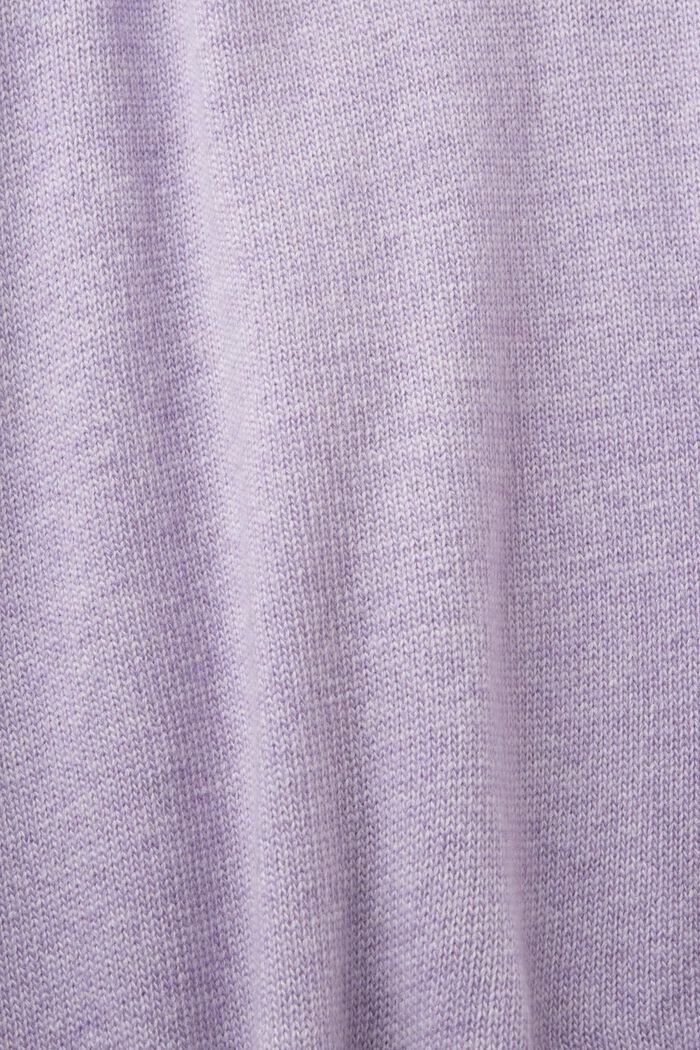 Pullover mit Stehkragen aus Wollmix, LAVENDER, detail image number 5
