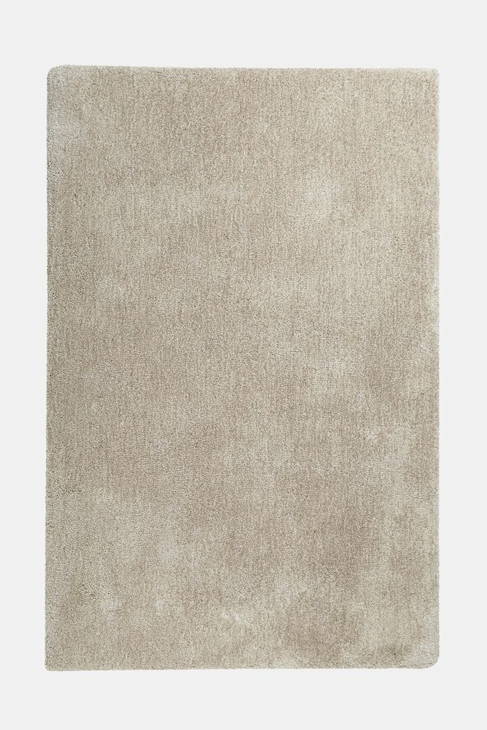 Hochflor-Teppich im unifarbenen Design, ANTIQUE WHITE, detail image number 0