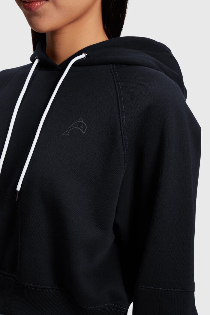 Color Dolphin Cropped-Hoodie, BLACK, detail image number 2