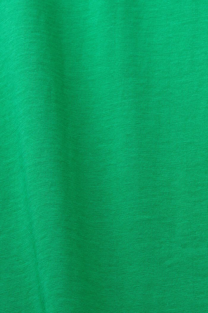 Jersey-T-Shirt mit Rundhalsausschnitt, NEW GREEN, detail image number 4