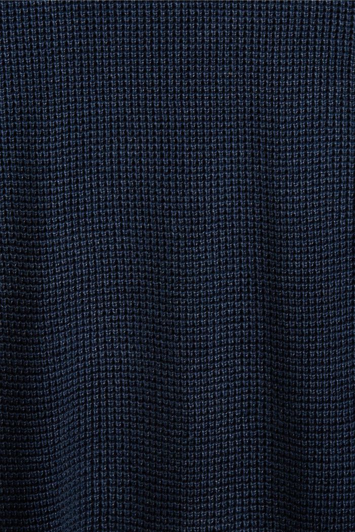 Pullover mit Rundhalsausschnitt, 100 % Baumwolle, NAVY, detail image number 5