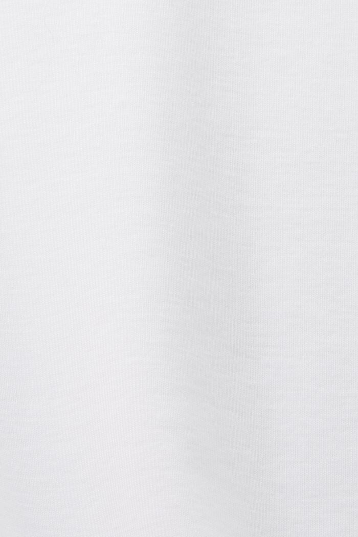 Jersey-Longsleeve aus Bio-Baumwolle, WHITE, detail image number 5
