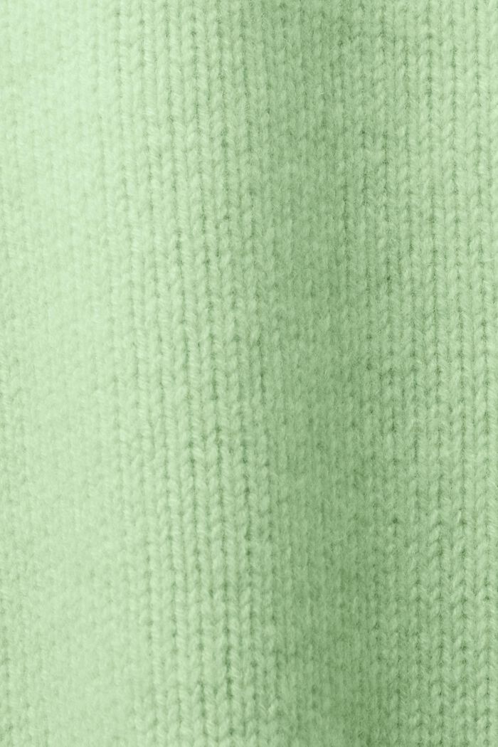 Grobstrickpullover aus Wolle-Kaschmir-Mix, LIGHT GREEN, detail image number 5