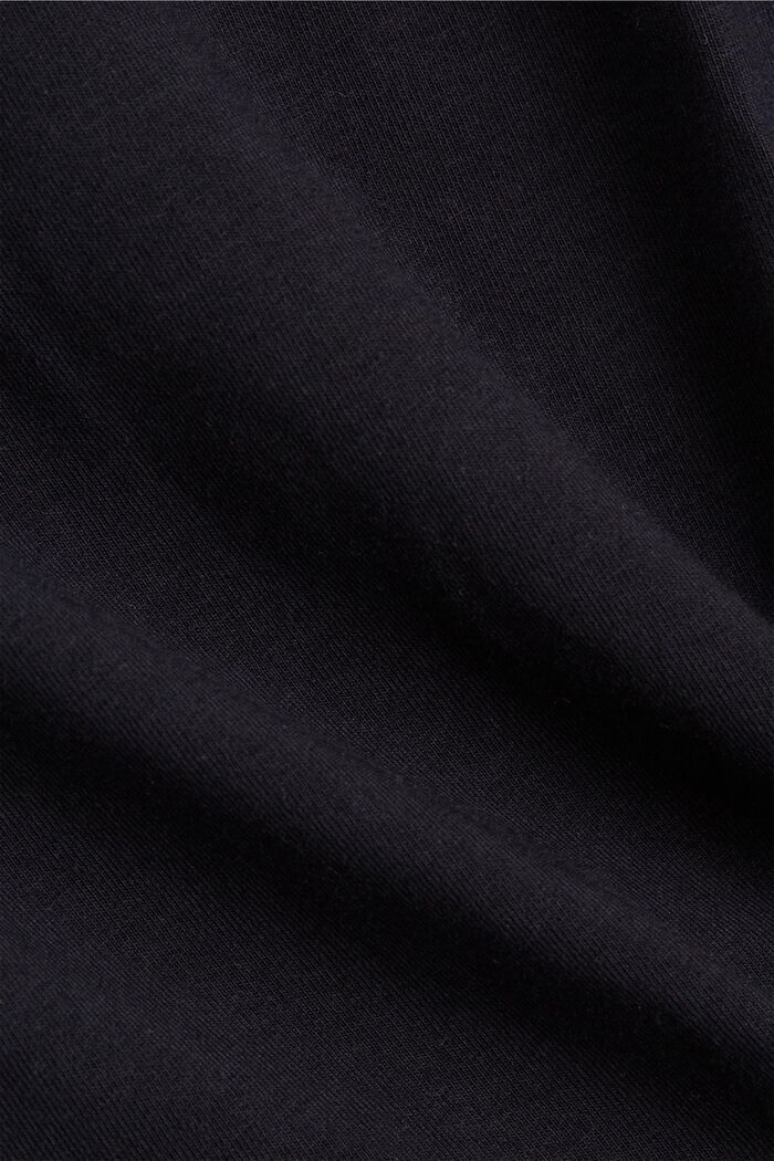 Stretch-Top aus Bio-Baumwolle, BLACK, detail image number 4