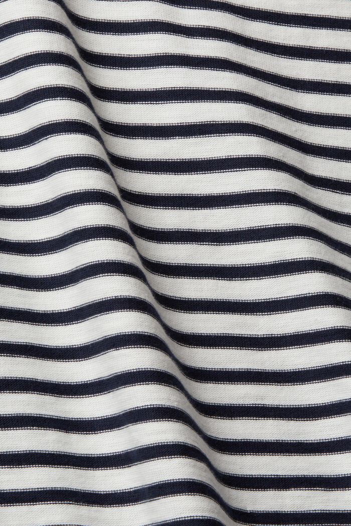 Longsleeve mit Streifen, 100 % Baumwolle, OFF WHITE, detail image number 5