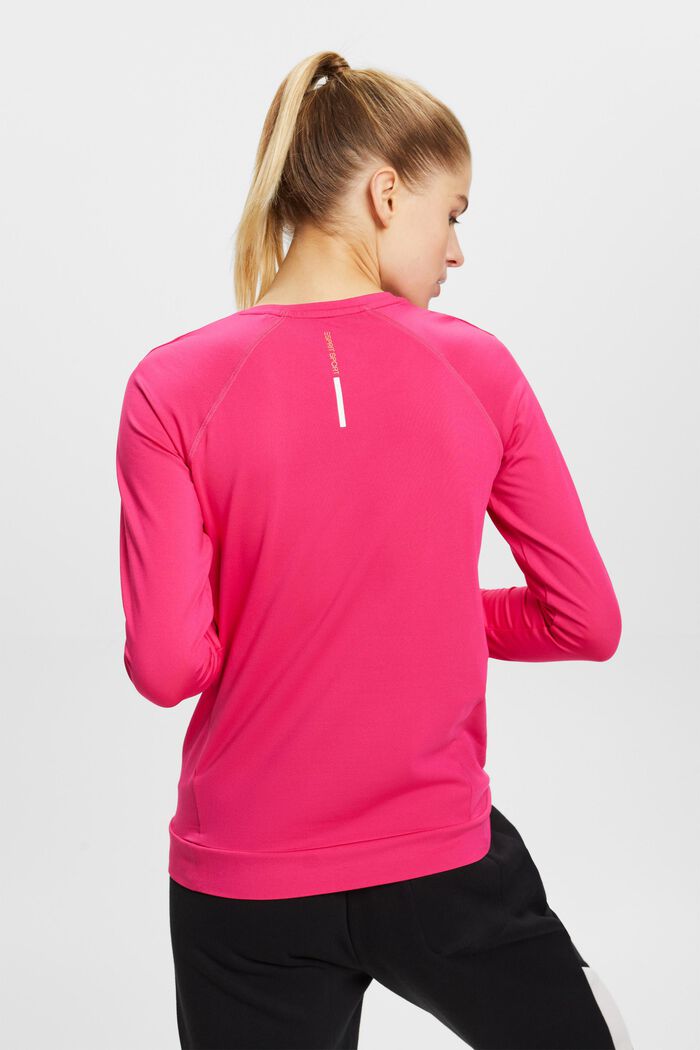 Langärmeliges Sporttop mit E-Dry, PINK FUCHSIA, detail image number 3