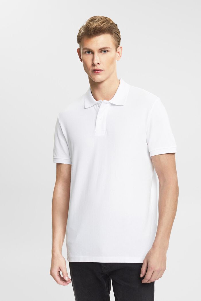 Slim Fit Poloshirt, WHITE, detail image number 0