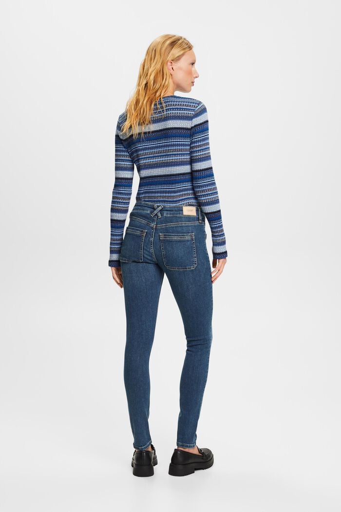 Skinny Jeans mit mittlerer Bundhöhe, BLUE LIGHT WASHED, detail image number 3