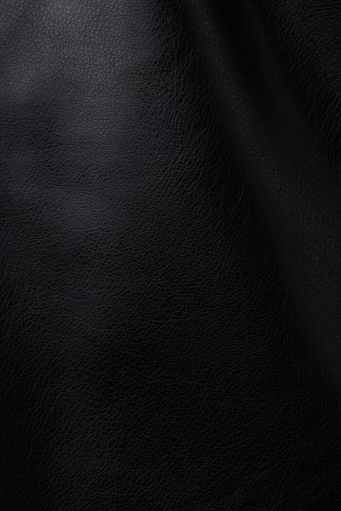 Shorts in Lederoptik, BLACK, detail image number 5