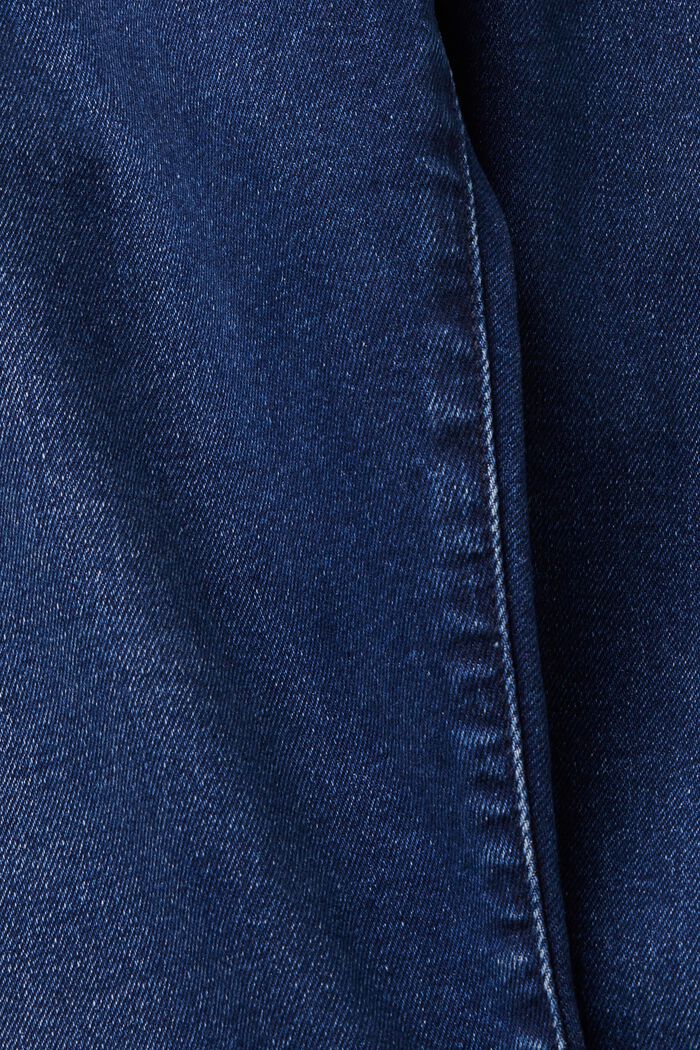 Slim-Fit-Jeans mit mittlerer Bundhöhe, BLUE DARK WASHED, detail image number 6