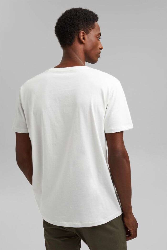 Jersey-T-Shirt mit Print, 100% Bio-Baumwolle, OFF WHITE, detail image number 3