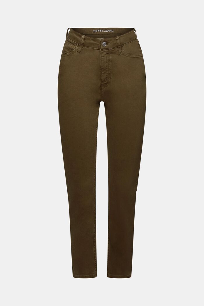Schmale Retro-Jeans, KHAKI GREEN, detail image number 7