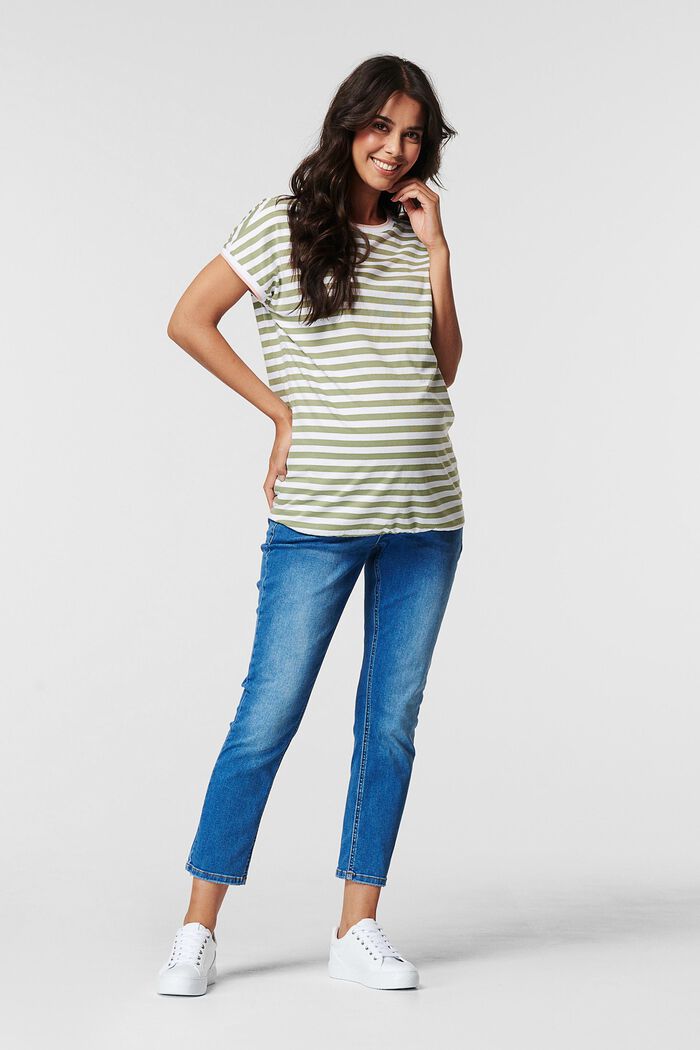 Women Unterteile | Cropped Jeans mit Überbauchbund - GL83621