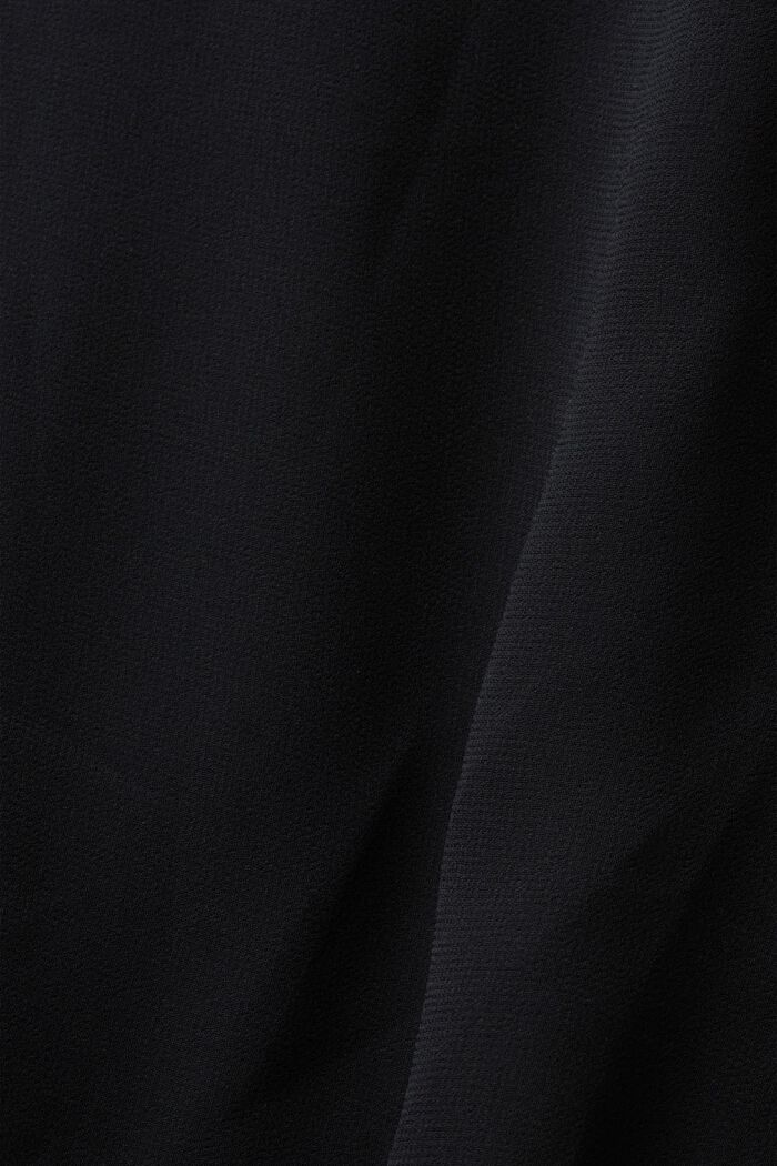 Chiffon-Einteiler mit weitem Bein, BLACK, detail image number 5