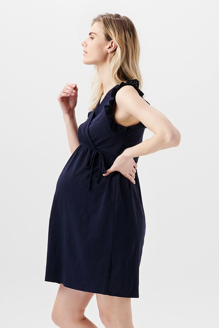 Jersey-Kleid aus Organic Cotton, NIGHT SKY BLUE, detail image number 5