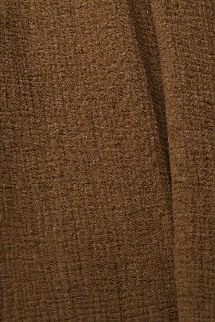 Ungefütterter Blazer mit Crinkle-Effekt, KHAKI GREEN, detail image number 4