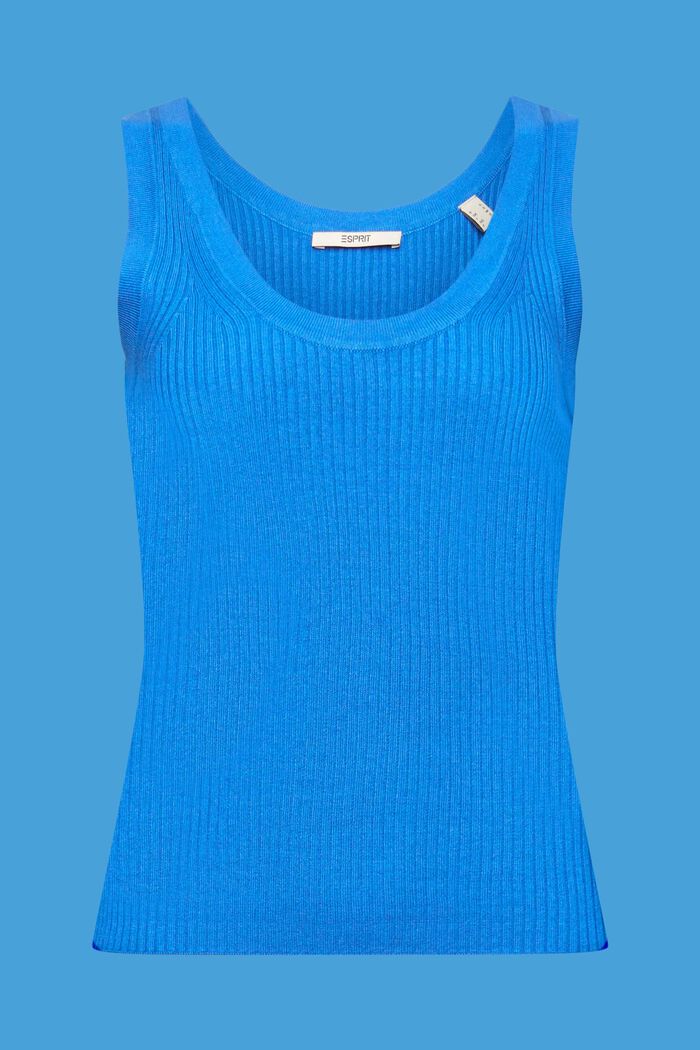 Tank Top in Rippstrick, BRIGHT BLUE, detail image number 6