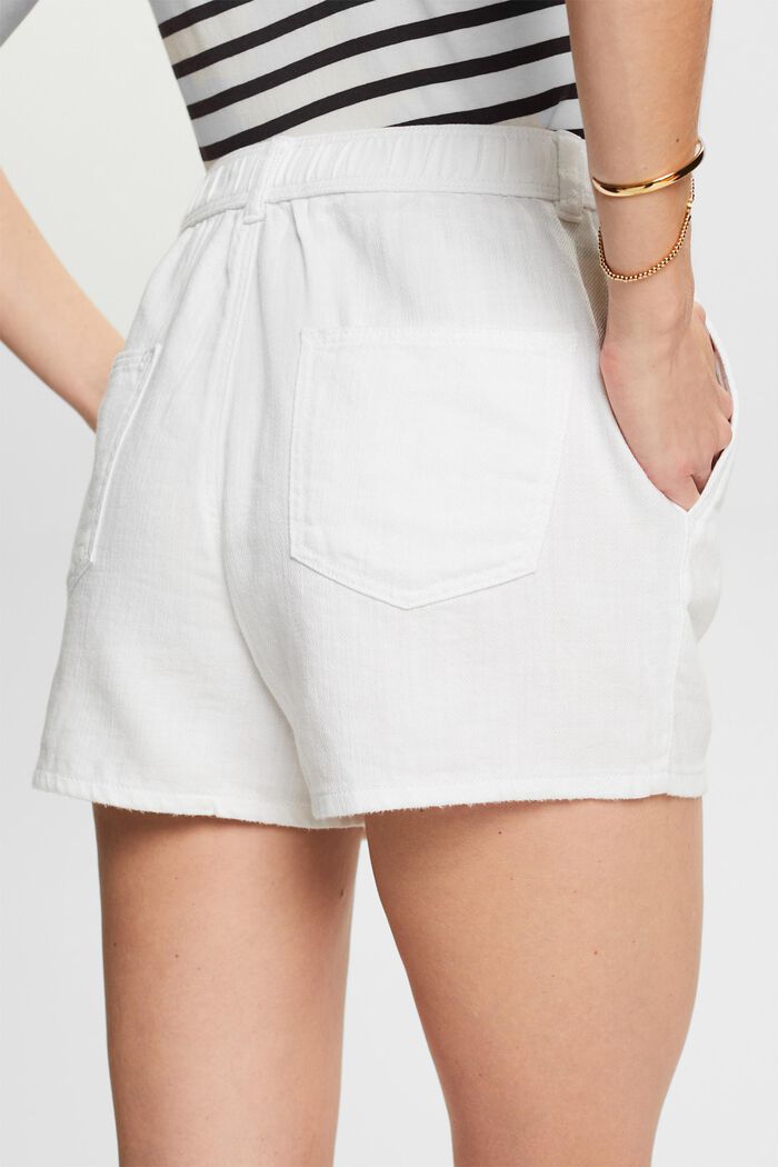 Twill-Shorts, 100 % Baumwolle, WHITE, detail image number 3