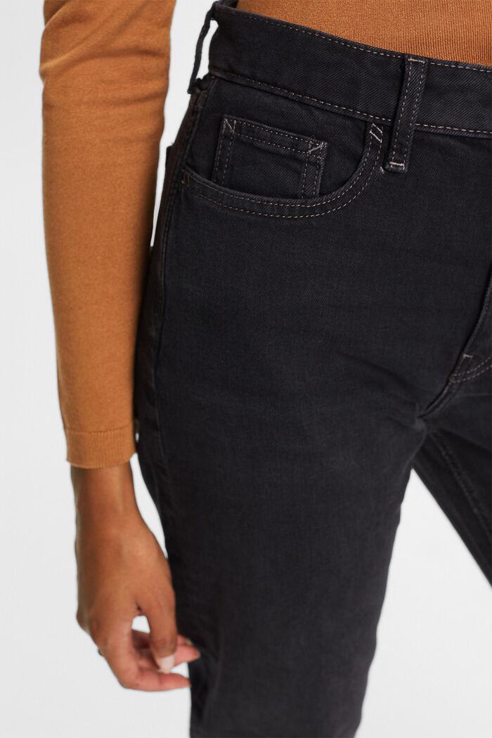 Recycled: Klassische Retro-Jeans, BLACK DARK WASHED, detail image number 2
