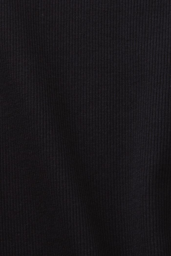 T-Shirt aus Baumwolljersey mit Rundhalsausschnitt, BLACK, detail image number 5