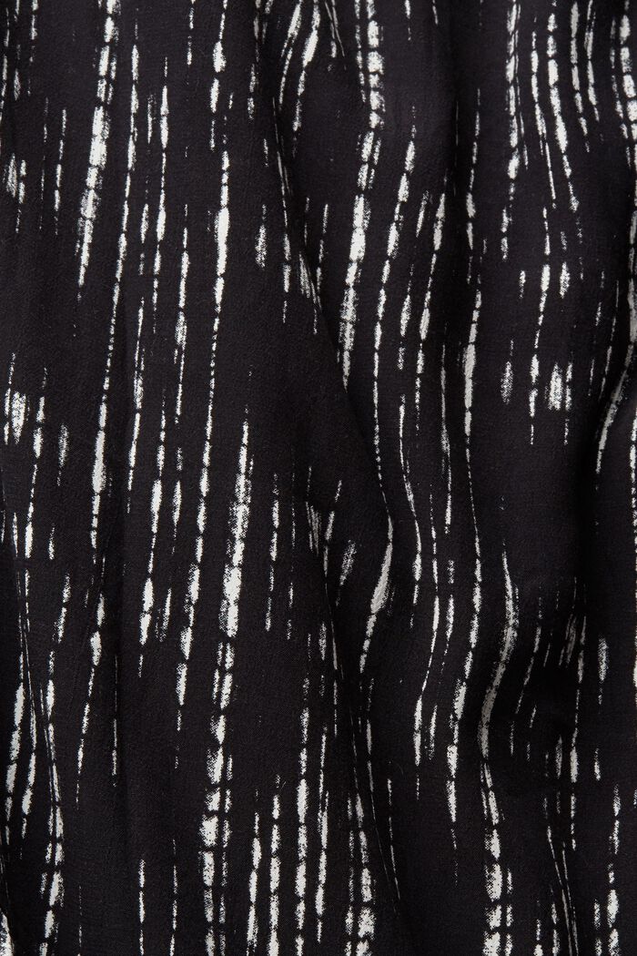 Gemustertes Hemdblusenkleid, BLACK, detail image number 4