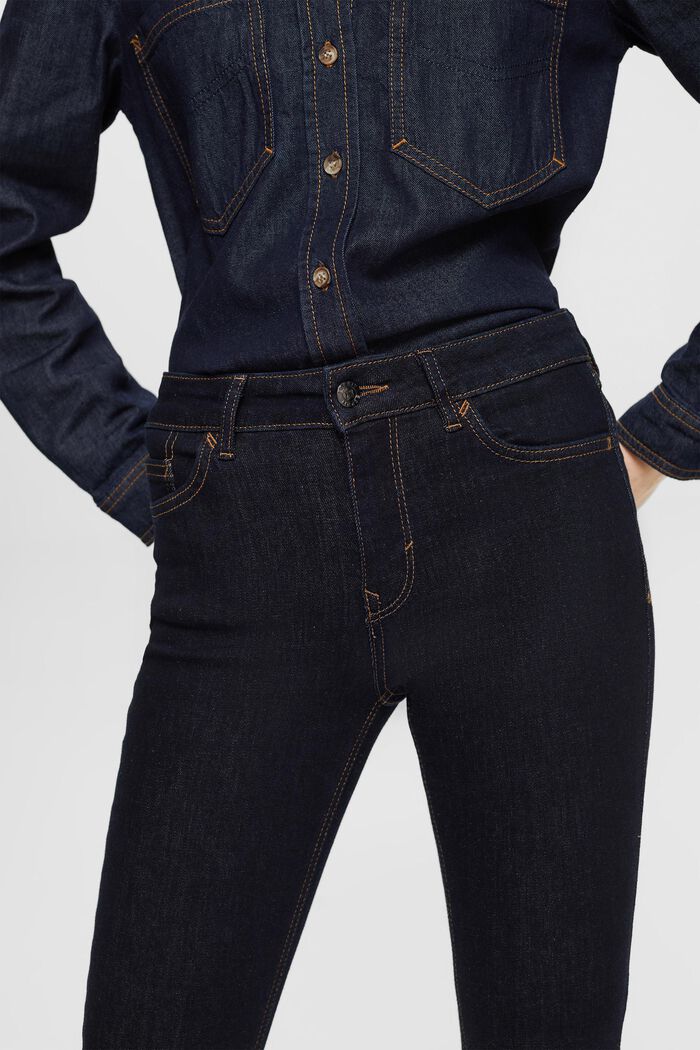 Bootcut Jeans in Skinny-Passform, BLUE DARK WASHED, detail image number 2