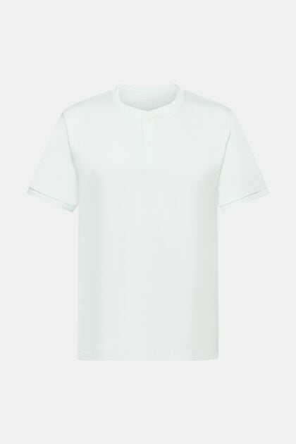Jersey-T-Shirt im Henley-Stil