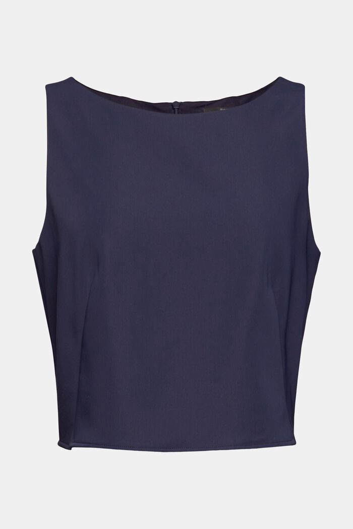 Recycelt: Cropped Top, NAVY, detail image number 2
