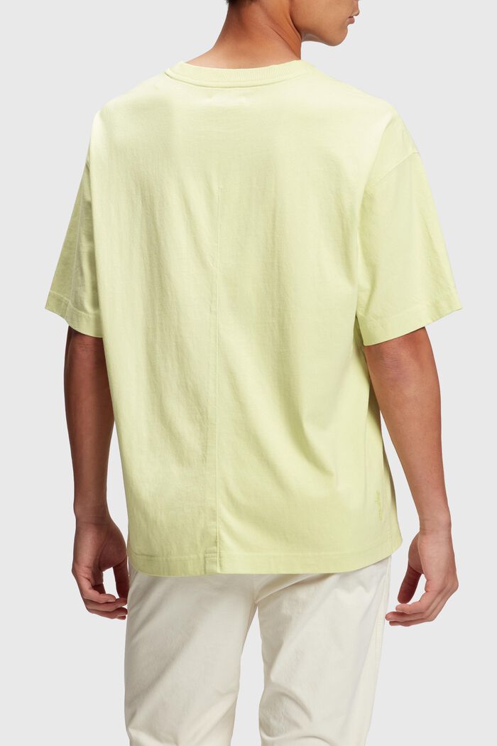 Relaxed Fit T-Shirt mit farbigem Dolphin-Batch, PASTEL YELLOW, detail image number 1