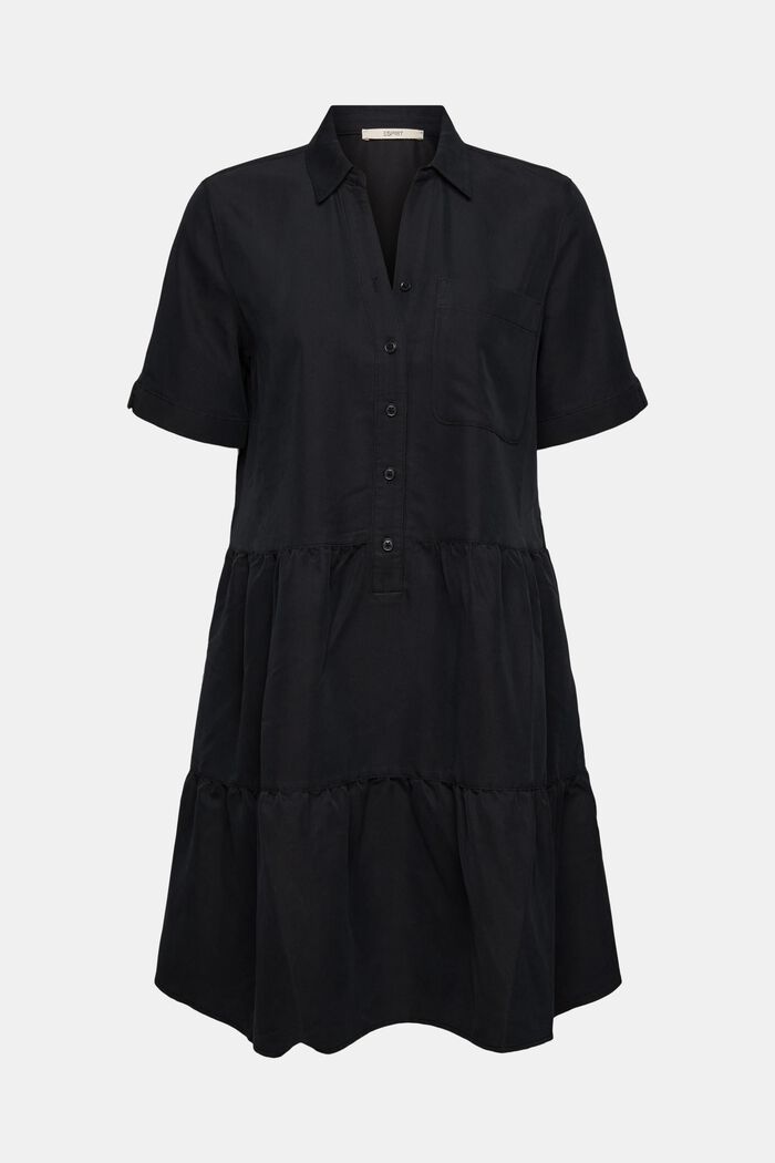 Kleid mit Volants, BLACK, detail image number 6