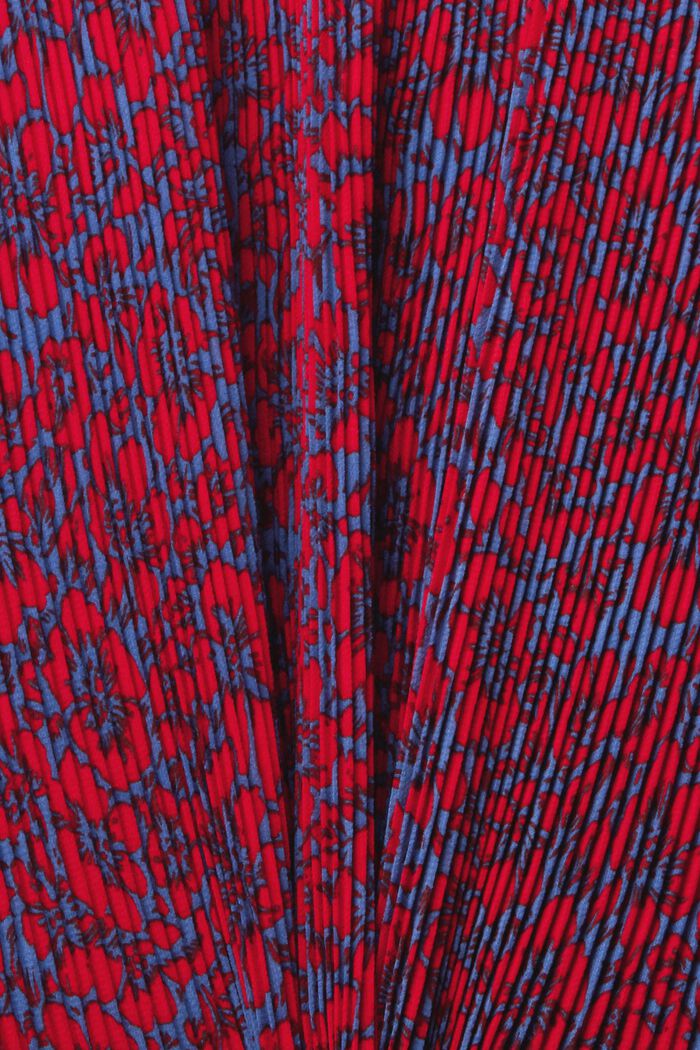 Gemustertes Plisseekleid, BLUE, detail image number 1