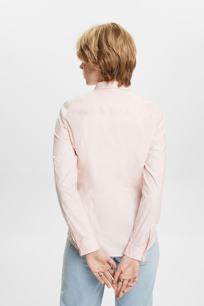 Langärmlige Popeline-Bluse, LIGHT PINK, detail image number 3