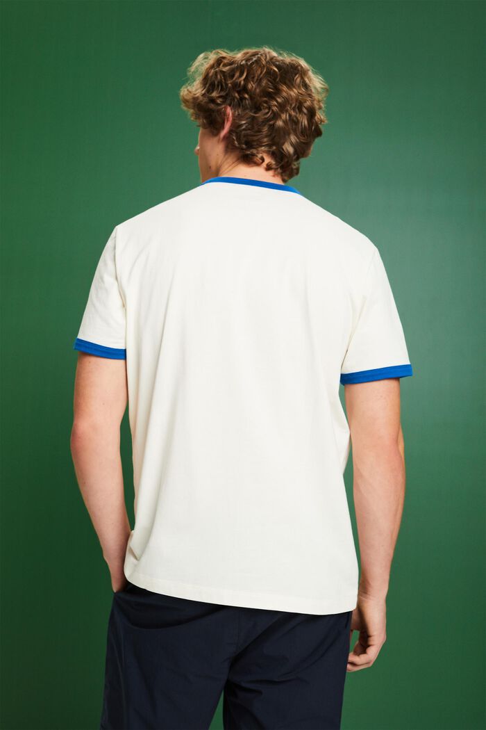 Baumwoll-T-Shirt mit Logo und Rundhalsausschnitt, OFF WHITE, detail image number 2