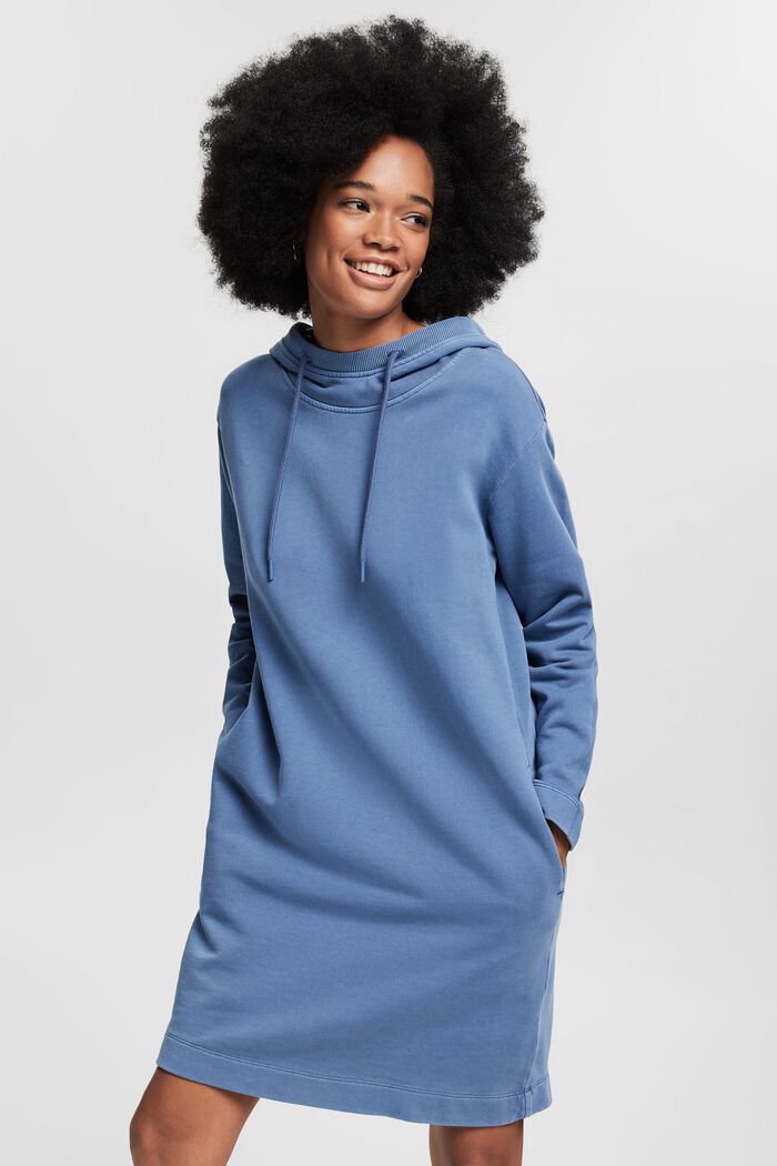 Sweatshirt-Kleid mit Kapuze, BLUE LAVENDER, detail image number 0