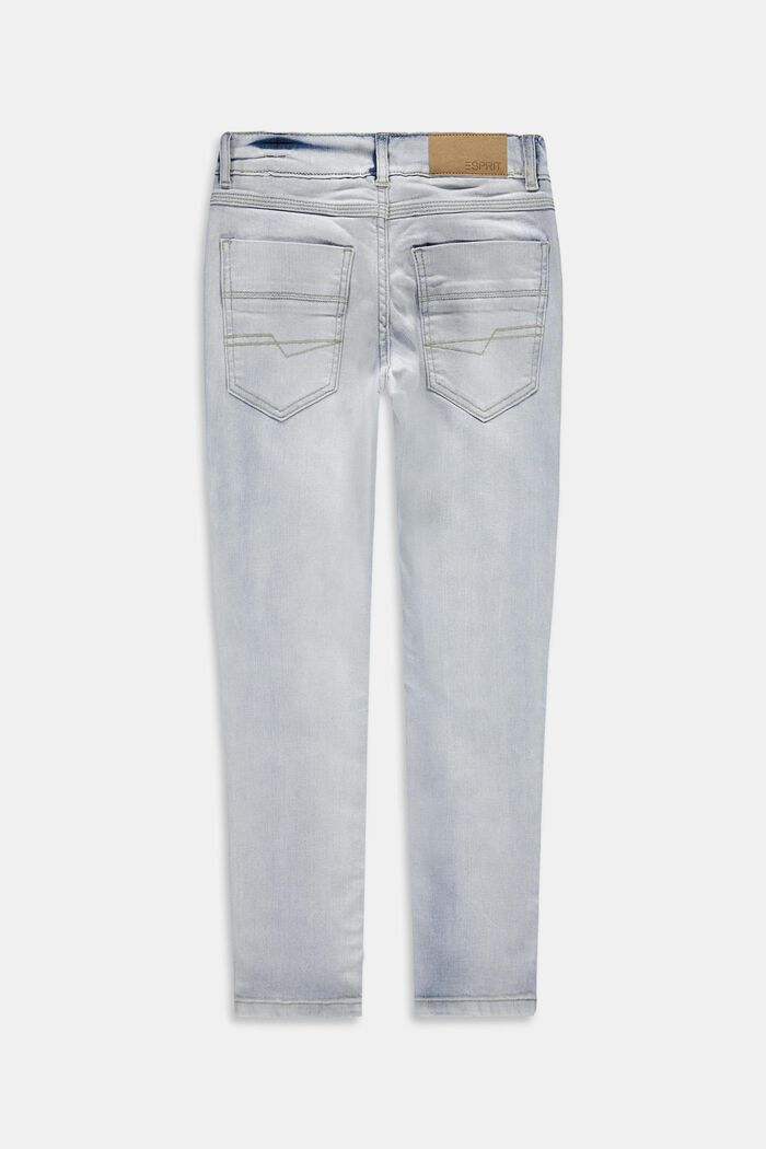 Stretch-Jeans mit Verstellbund, BLUE BLEACHED, detail image number 1