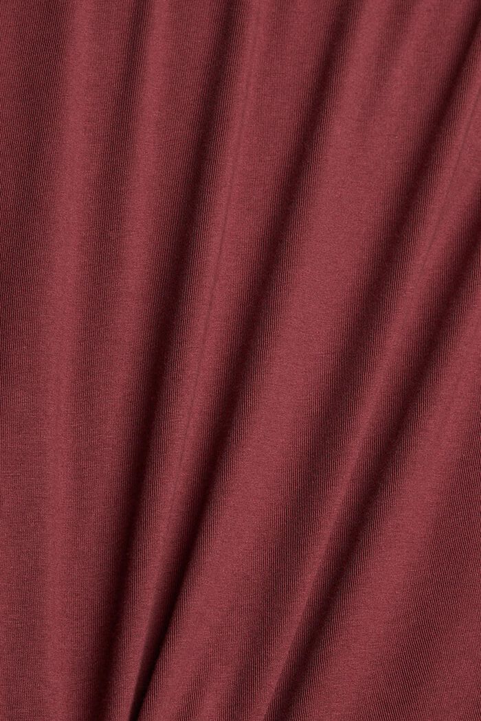 Jersey-Longsleeve im Layering-Look, BORDEAUX RED, detail image number 4