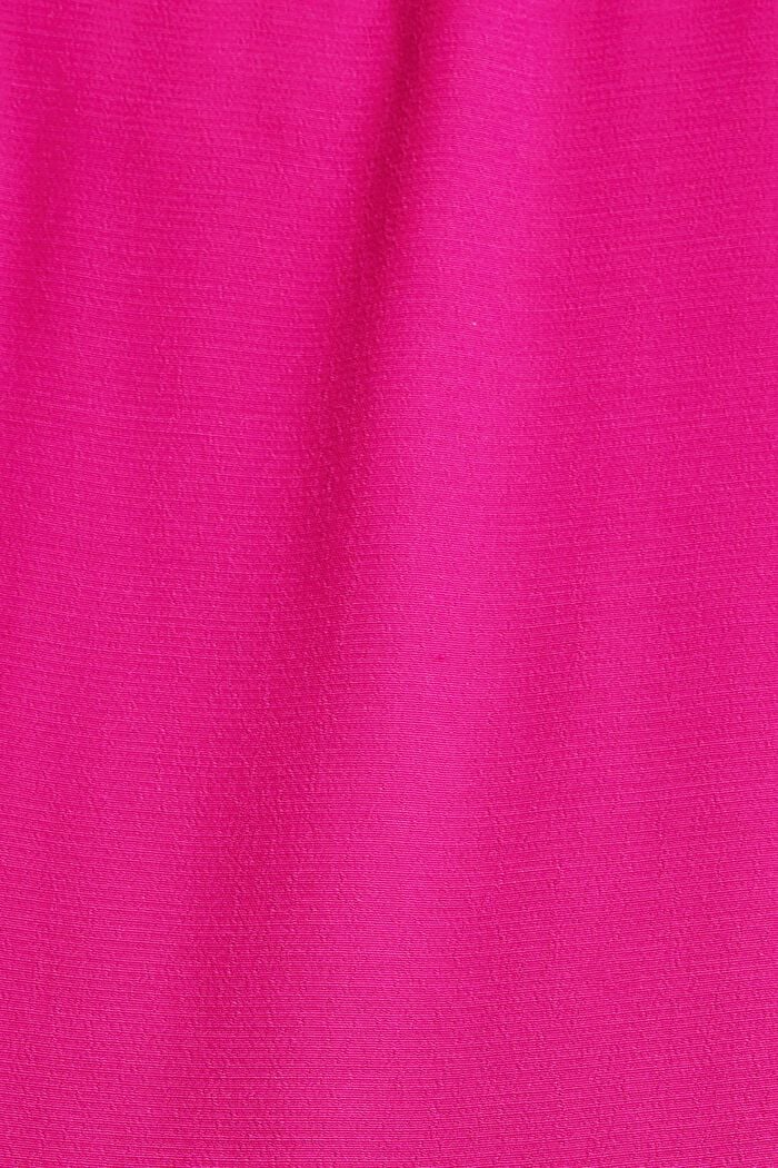 Bluse mit V-Ausschnitt, PINK FUCHSIA, detail image number 4