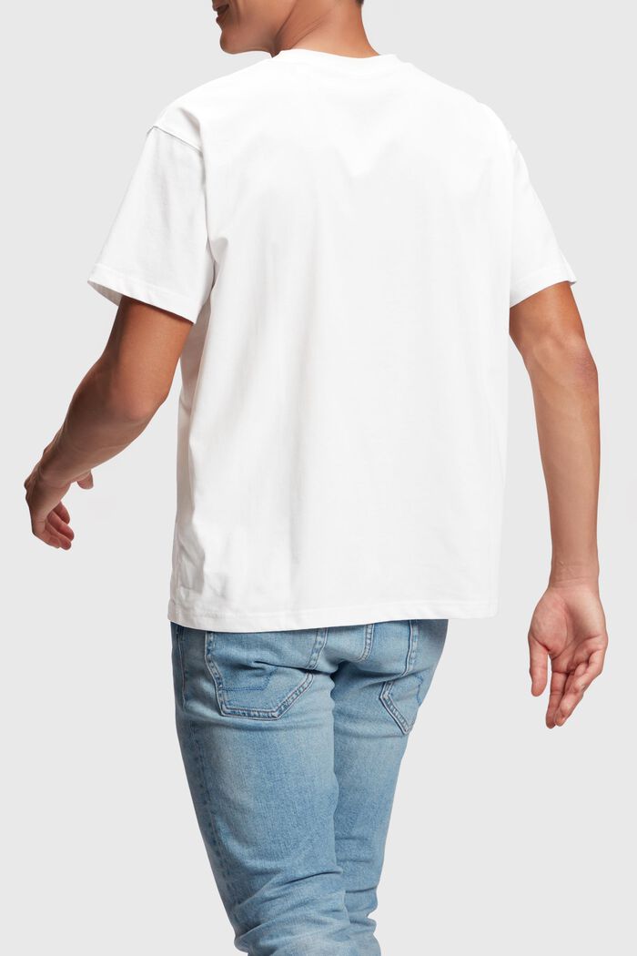 Yagi Archive T-Shirt mit Logo und Rundhalsausschnitt, WHITE, detail image number 1