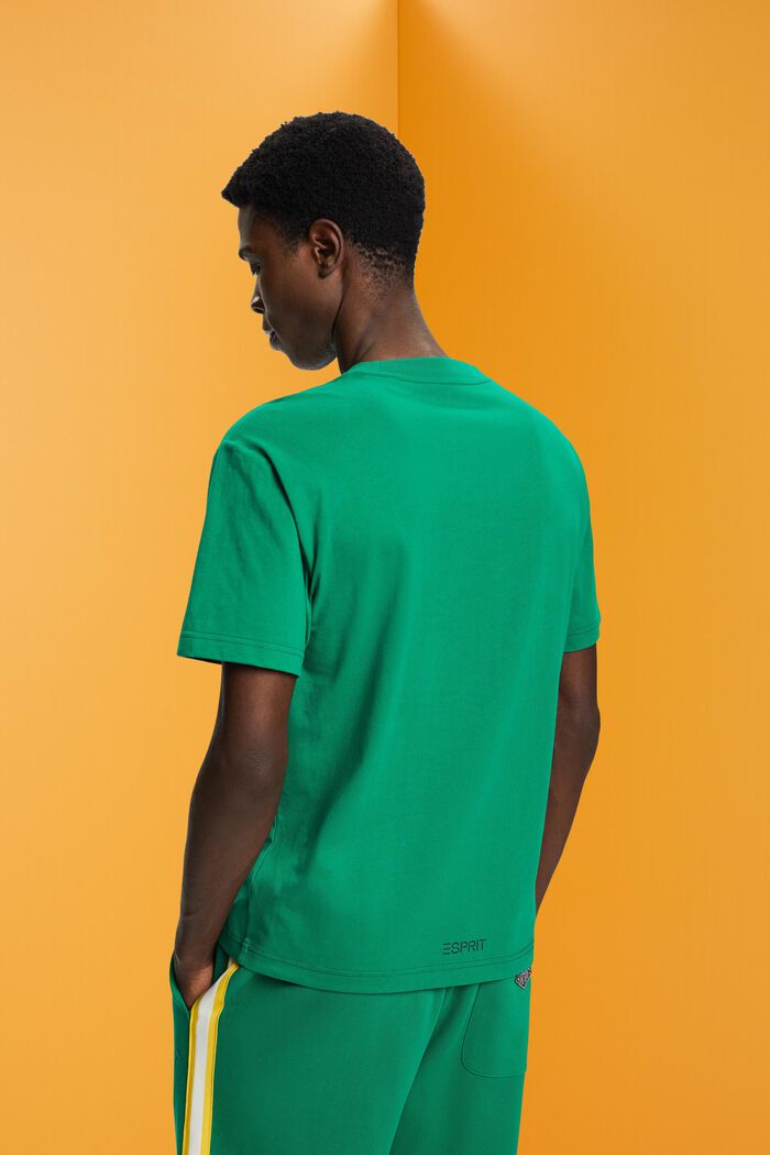 Baumwoll-T-Shirt mit Delfinprint, GREEN, detail image number 3