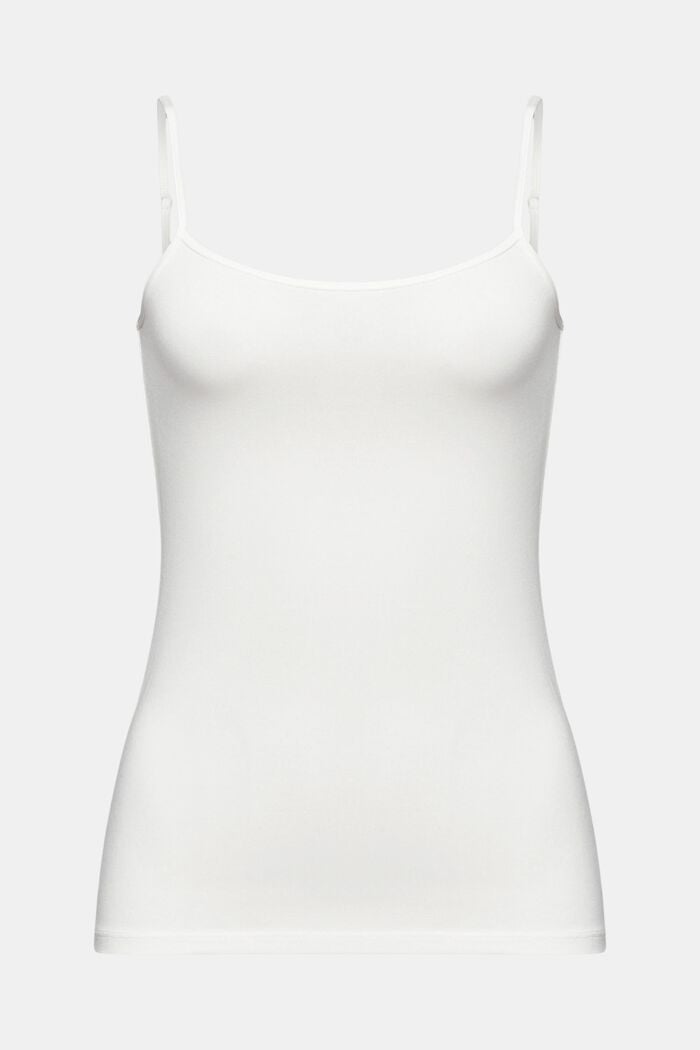 Camisole aus Jersey, OFF WHITE, detail image number 6