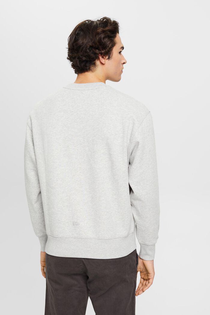 Sweatshirt mit kleinem Delfinprint, LIGHT GREY, detail image number 3