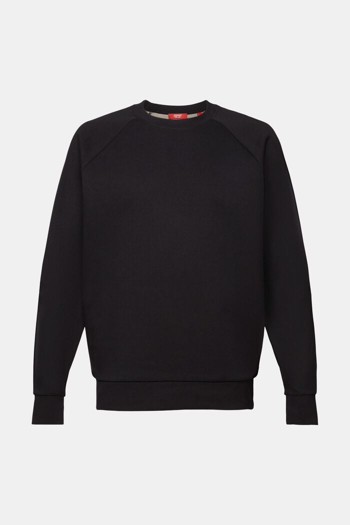 Klassisches Sweatshirt, Baumwollmix, BLACK, detail image number 5