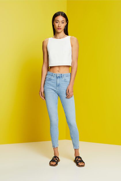 Skinny Jeans in Cropped-Länge
