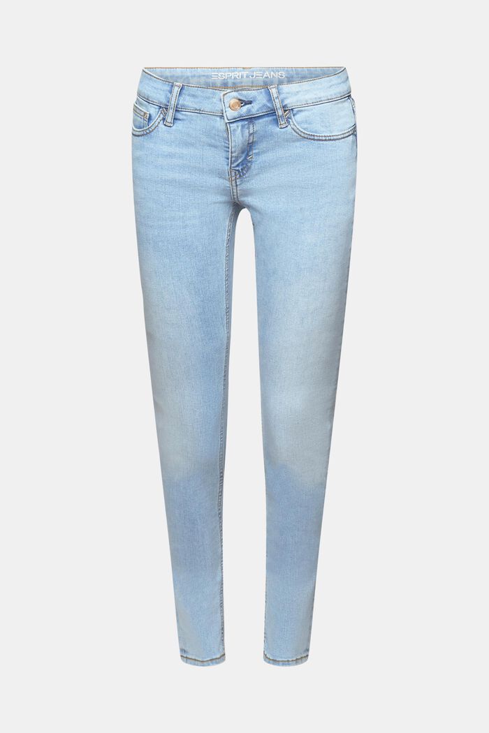 Skinny Jeans mit niedrigem Bund, BLUE LIGHT WASHED, detail image number 6