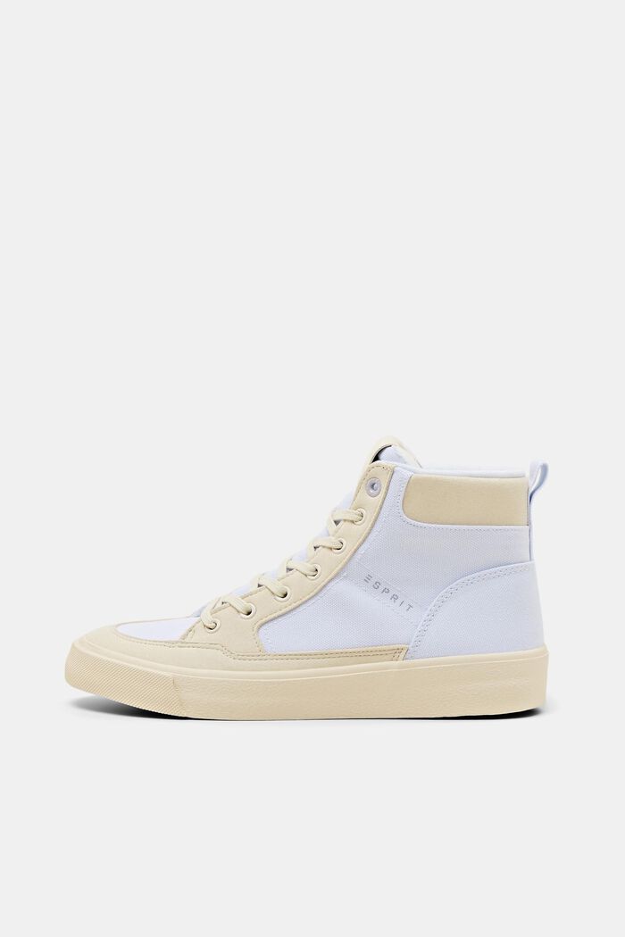 Zweifarbige High-top-Sneaker, WHITE, detail image number 0