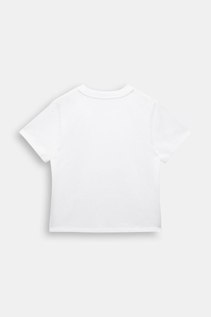 T-Shirt aus Baumwolljersey mit Grafikprint, WHITE, detail image number 3